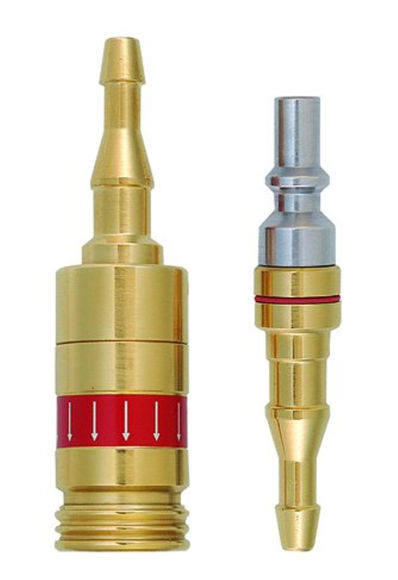 Afbeeldingen van Complete snelkoppeling (incl. adapter) acetyleen/propaan