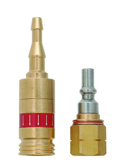 Afbeeldingen van Complete snelkoppeling (incl. adapter) acetyleen/propaan